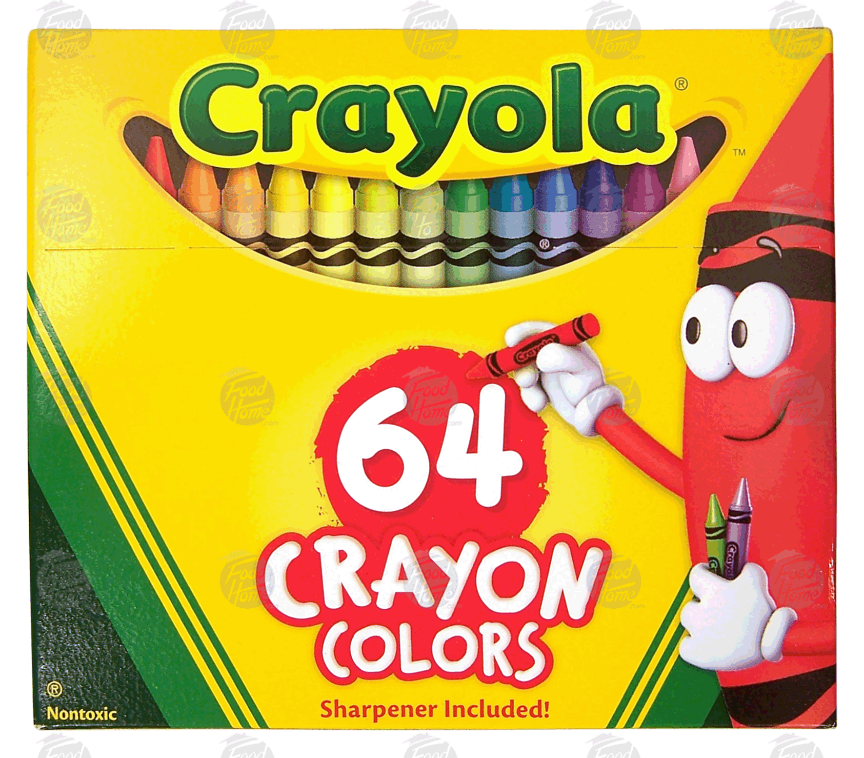 Crayola  crayons, 64 non-toxic, featuring the built-in sharpener Full-Size Picture